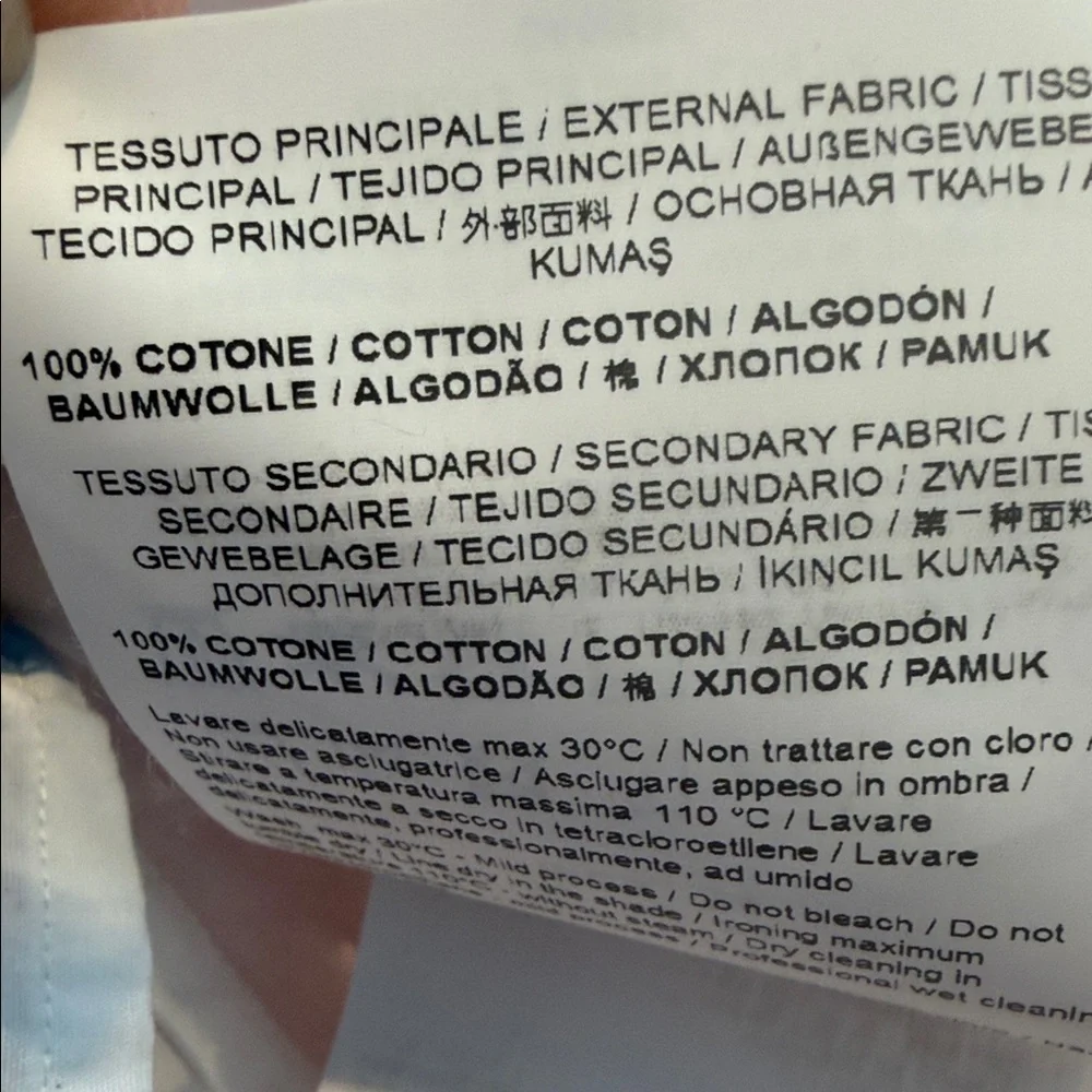 Versace Jeans Collection White Shirt with Blue Accents - Picture 8 of 8